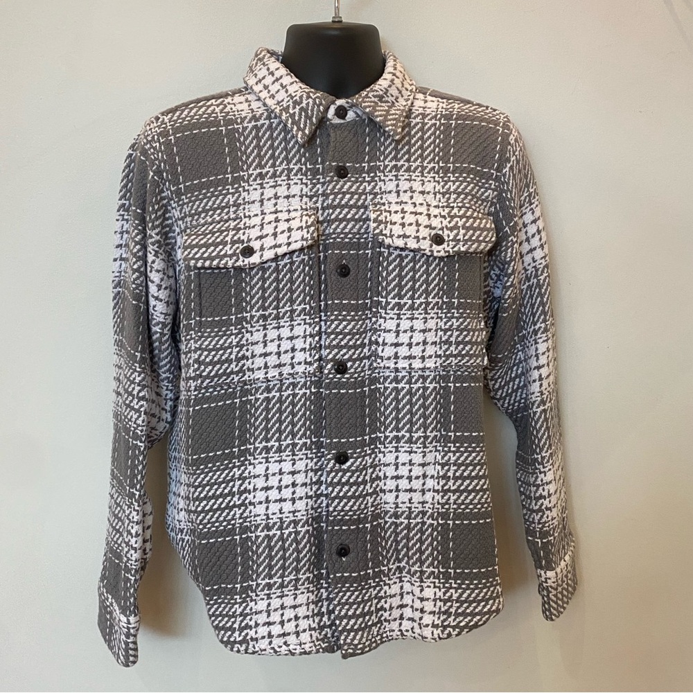 Outerknown Cloud Weave Shirt in Tarmac Grey | NWT